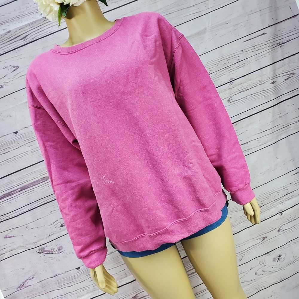 Large Pink Sweater – Cozy Casual Knit Pullover Soft Everyday Top - Picture 5 of 8